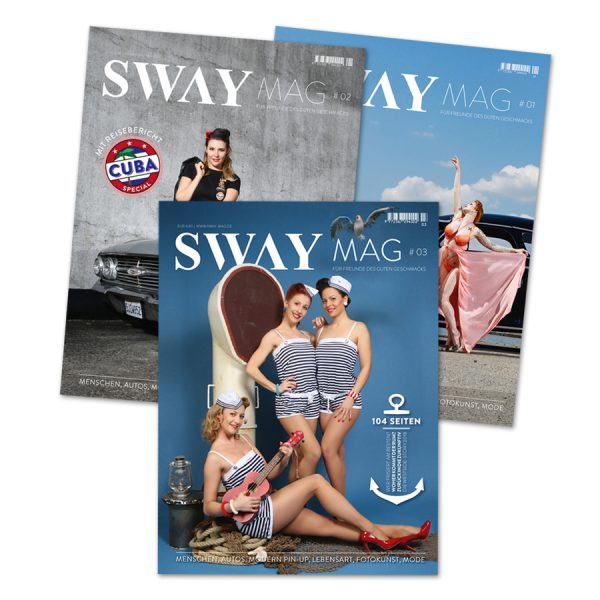 SWAY MAG BundleDas Magazin aus dem SWAY Books Verlag mit Fotos von Carlos Kella. Die Ausgaben SWAY MAG #01, #02 und #03 zum vergünstigten Bundle-Preis