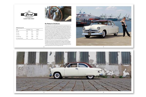 US-Cars – Legenden mit Geschichte Band 2. Der zweite US-CARS Bildband mit Fotografien von Carlos Kella und Hintergrundstories von Peter Lemke.