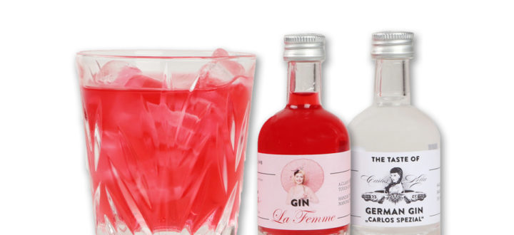 Jetzt neu im Shop: Der German Gin "Carlos Spezial" und der Gin La Femme als Miniaturen