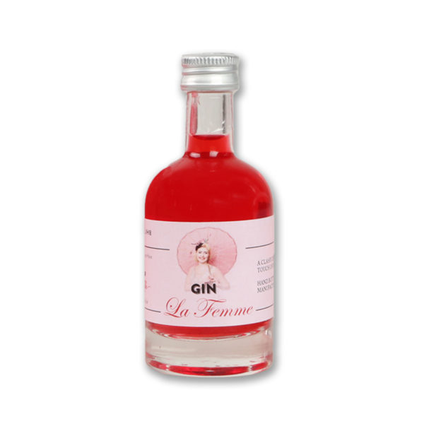 The Taste of Carlos Kella: Gin La Femme Miniatur43% VOL. / 50 ml Liter-Flasche. Zum Probieren, Verschenken oder für unterwegs.
