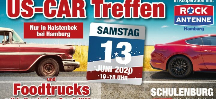 US-Car Treffen bei Möbel Schulenburg in Halstenbek bei Hamburg am Samstag, den 13. Juni 2020 von 10:00 - 18:00 Uhr
