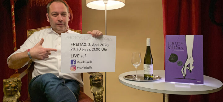 Am Freitag, den 03.04.2020 liest Carlos für Euch von 20:30 - 21:00 Uhr erotische Kurzgeschichten aus seinem Bildband PHOTOS, LOVE & STORIES vor.