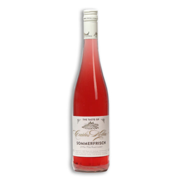 The Taste of Carlos Kella: Rosé Sommerfrisch, 12,26 % VOL. / 6 x 0,75 Liter-Flasche im Versandkarton, 2020er Pfalz Rosé trocken