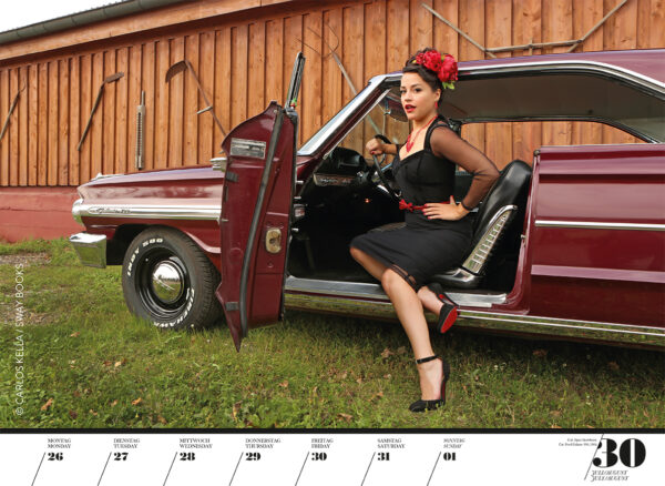 Girls & legendary US-Cars 2021 Wochenkalender von Carlos Kella mit 53 Kalenderblättern.