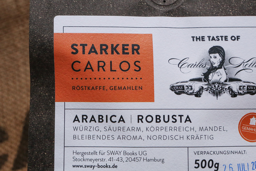 Moin Bohne "Starker Carlos "filterfertig gemahlen 500g Röstkaffee aus Hamburg, Arabica | Robusta.