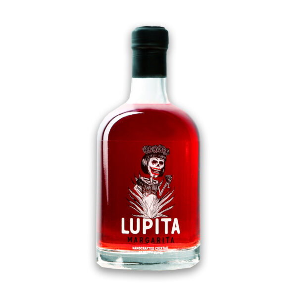 Lupita Margarita Hibiskus: Handcrafted Cocktail by Betty Kupsa | The Chug Club Hamburg. Bottled Cocktail, 20% VOL. / 0,5 Liter-Flasche.