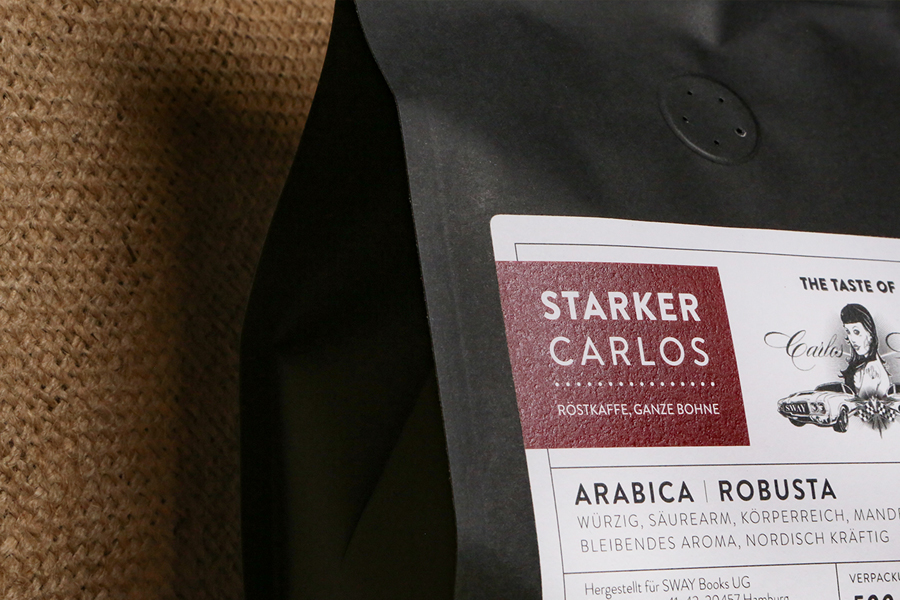 Moin Bohne "Starker Carlos" ganze Bohne 500g Röstkaffee aus Hamburg, Arabica | Robusta.