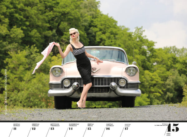 Girls & legendary US-Cars 2022 Wochenkalender