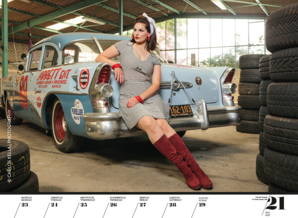 Girls & legendary US-Cars 2022 Wochenkalender