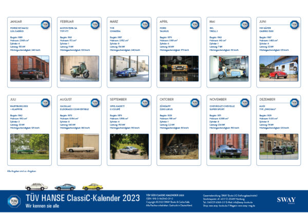 TUEV HANSE Classic Kalender 2023