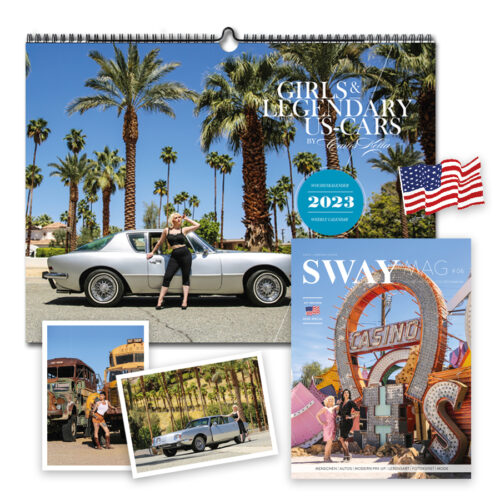 Kalender Bundle 2023, Girls & legendary US Cars 2023, SWAY Mag #06