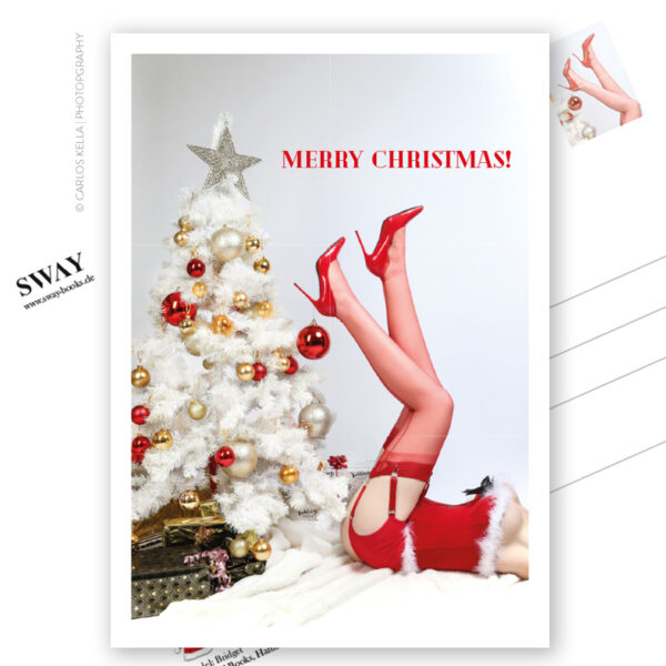 Postkarte Weihnachten Nylons