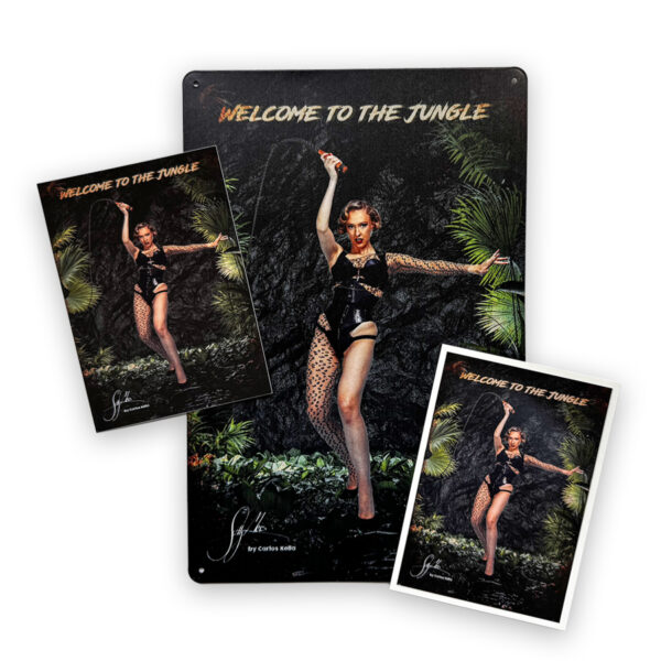 Schild-Bundle Welcome the Jungle
